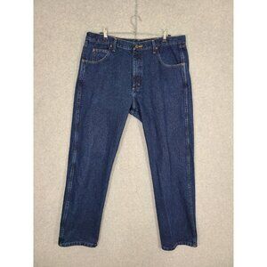 Wrangler Rugged Wear Men's Jeans Relaxed Fit Straight Dark Wash 38 x 32 35001AN
